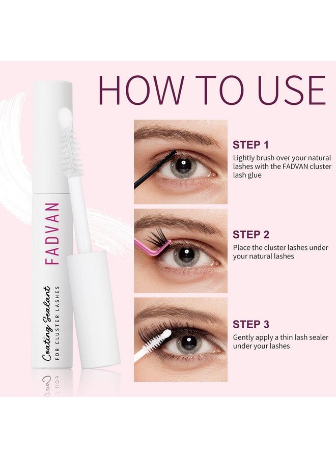 FADVAN Ealant For Eyelash Extensions Overnighter Lash Sealer For Cluster Lashes Diy Lash Extension Coating Long-Lasting 2 Weeks Lash Seal By Fadvan (5Ml, Clear) - Image 3