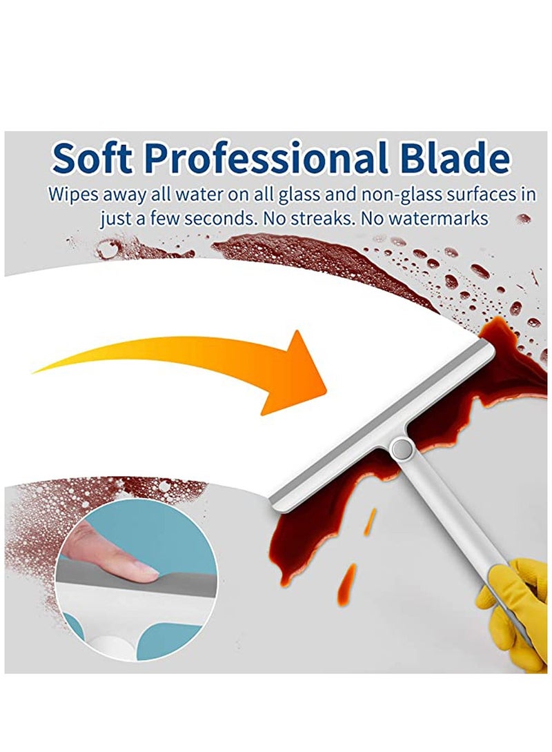 Shower Squeegee for Shower Doors, Shower Squeegee for Glass Doors, Bathroom, Mirrors, Squeegee for Windows Cars and Tile Walls - Image 3
