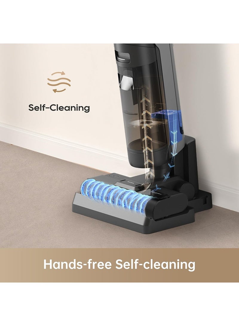 دريم مكنسة كهربائية لاسلكية H12S AE للسوائل والجاف، غسالة أرضيات متعددة الاستخدامات مع تنظيف ذاتي، تنظيف حواف محسّن، كشف ذكي للأوساخ، شاشة عرض LED، مثالية للفوضى اللزجة وشعر الحيوانات الأليفة - Image 3