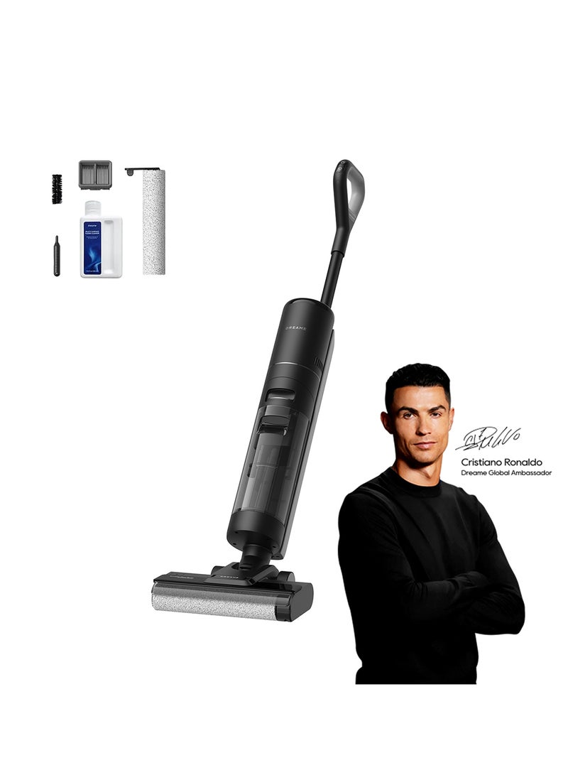 Dreame Cordless Wet Dry Vacuum Cleaner, All-in-One Floor Washer with Self-Cleaning, Enhanced Edge Cleaning, Smart Dirt Detection, LED Screen Display, Ideal for Sticky Messes and Pet Hair 1400 W HHR14A Black - Image 1