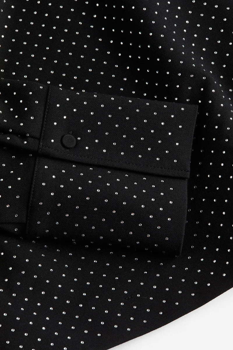 H&M Rhinestone-embellished blouse