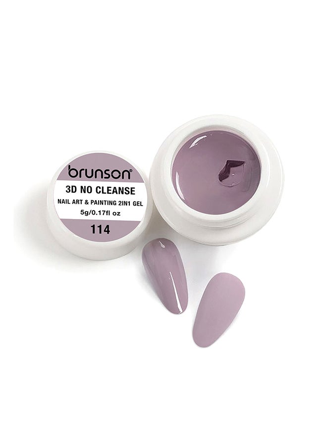 brunson طلاء جل 5 جرام أومبري فرنسي لفن الأظافر نقع UV LED طلاء جل للمناكير والباديكير طويل الأمد 3D بدون تنظيف فن الأظافر جل 2 في 1 جل كريمي لطلاء النحت 3D مستوى ذاتي جيد صبغة غنية