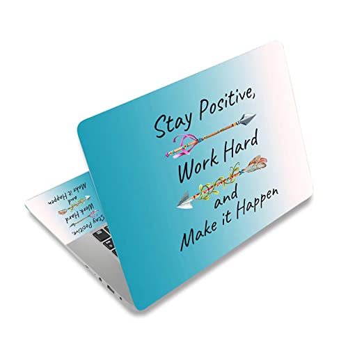 DINKY Laptop Skin Sticker Decal, 12" 13" 13.3" 14" 15" 15.4" 15.6 inch Laptop Universal Reusable Vinyl Skin Stickers Cover Art Decal Notebook PC Personalized Protector-Inspirational Quote - Image 1