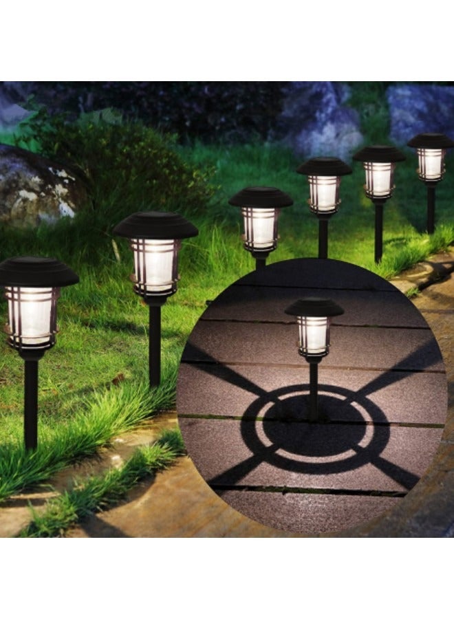 GGEROU 1-Piece Solar Pathway Lights, Outdoor Solar Lights Bright Metal Retro Solar Garden Lights Decorative Waterproof Solar Powered Led Landscape Lighting - Image 1