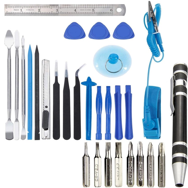 DIY Crafts DIY Crafts Pack Of 2 Pcs Opening Pry Tool Repair Kit 18 in 1 Professional Opening Pry Tool Repair Kit with Non Abrasive Nylon Pack Of 2 Pcs Opening Pry Tool Repair Kit  - Image 1
