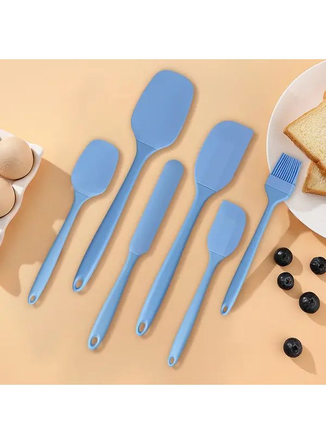 Black Silicone Spatula 6pcs Set Heatproof Kitchen Baking Tools Non Stick Easy Clean - Image 5