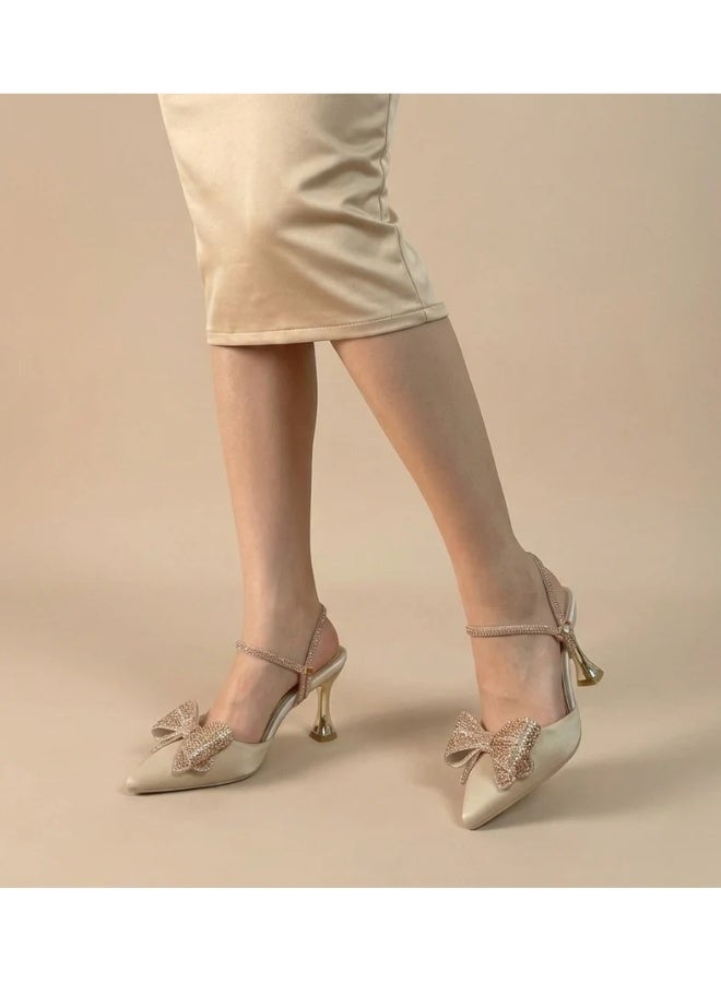 Vbranda Sandal with Sparkling Bow C-90 - Image 1