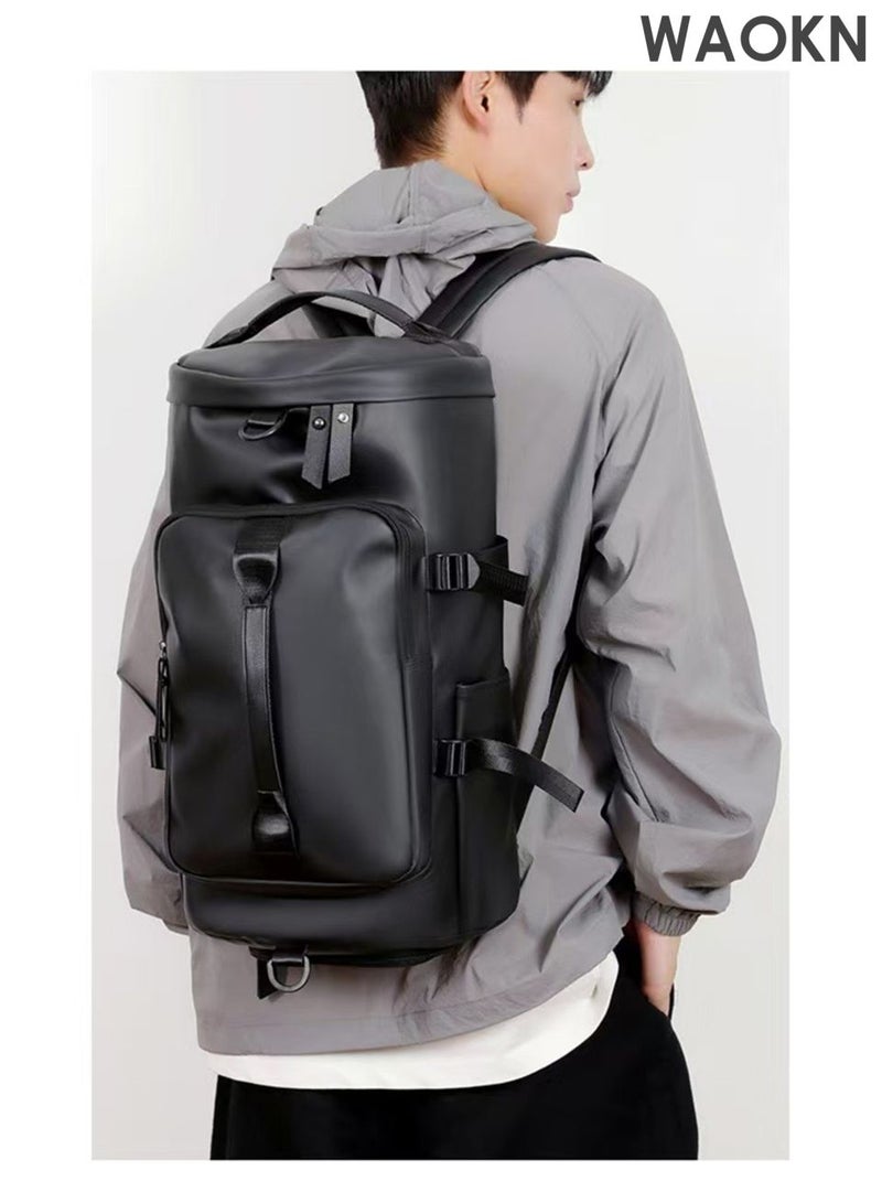 WAOKN Large Capacity Sports Gym Bag for Men, 3-in-1 Sports Bag with Shoes Compartment & Wet Pocket, Sports Duffel Bag for Men & Women, Multi-Occasion Application of Sports Bag,Dry wet separation fitness bag. - Image 1