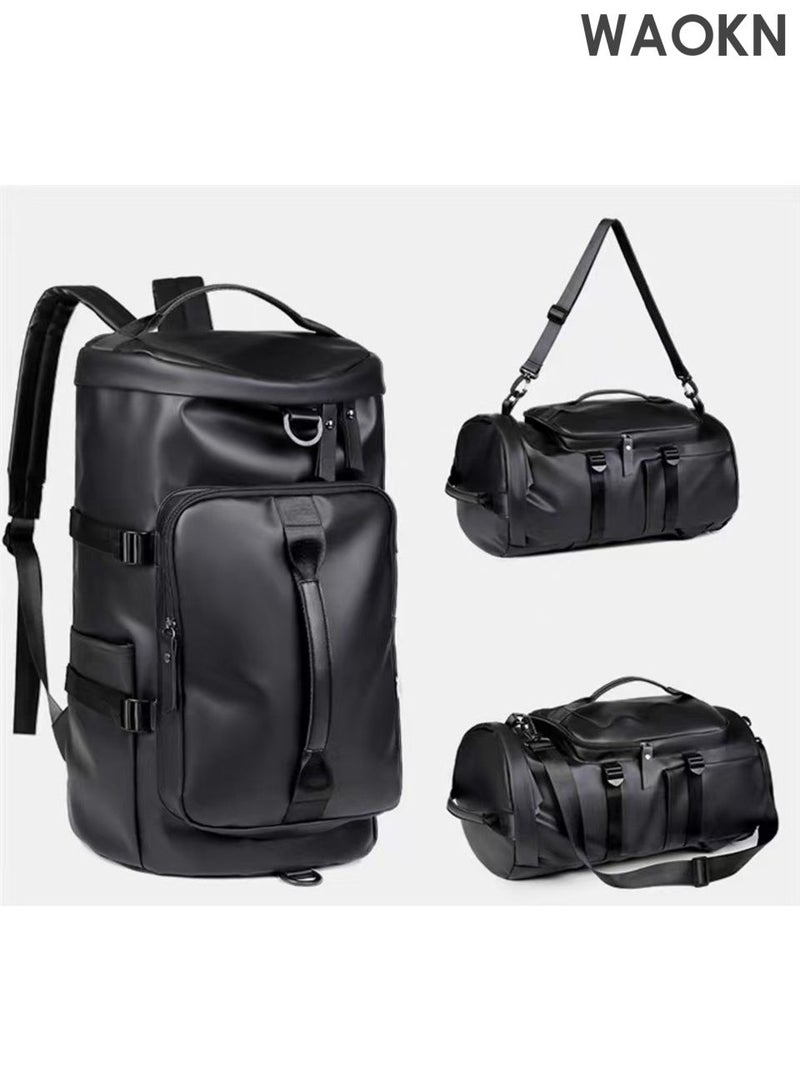 WAOKN Large Capacity Sports Gym Bag for Men, 3-in-1 Sports Bag with Shoes Compartment & Wet Pocket, Sports Duffel Bag for Men & Women, Multi-Occasion Application of Sports Bag,Dry wet separation fitness bag. - Image 3