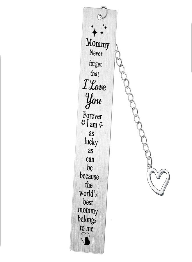 BESPMOSP Mommy Bookmarks Gifts Mom Mothers Day Birthday Christmas Gifts from Daughter Son Mother Book Lover Present I Love You Mommy Bookmark - Image 1