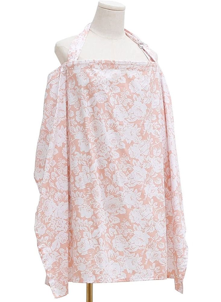 MARGOUN Nursing Cover Breastfeeding Privacy Feeding Cover Maternity Floral Cotton Apron Adjustable Full Coverage Shawl Cloth - Image 2