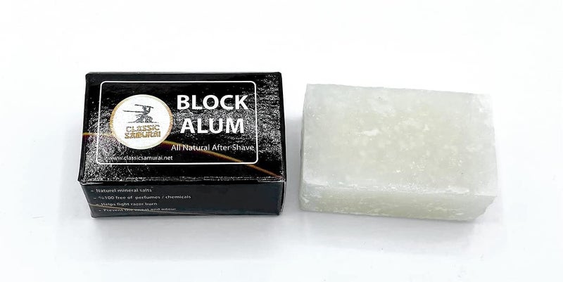 Classic Samurai Block Alum Post-Shave Stone 2.48oz - Image 1