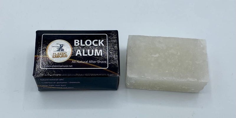 Classic Samurai Block Alum Post-Shave Stone 2.48oz - Image 2