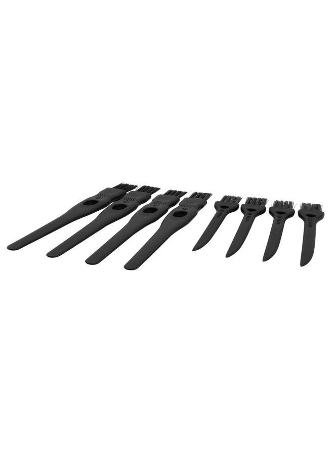 GFDesign Electric Shaver Cleaning Brushes Razor Cleaner Set Nylon Bristles PP Handle - Set of 8 (Black) - Image 2