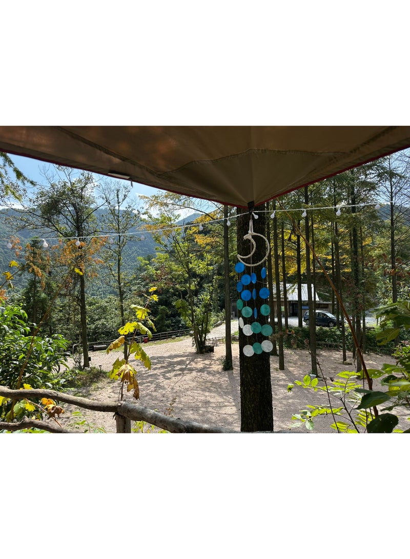 Blue Moon DIY Seashell Wind Chime Children's Creative Craft Kit Wind Chime Ornament Bedroom Activity Decoration Gift - Image 4