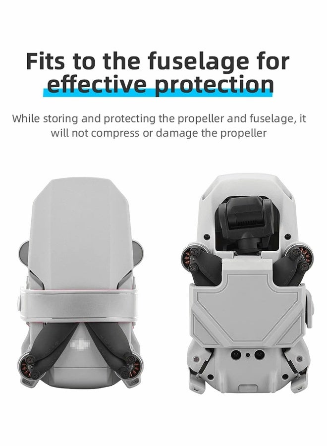 for DJI Mavic mini, Mini 2, Mini SE Propeller Holder, Silicone Propellers Guard Strap Protector Stabilizer and Propellers Fixator, Props Blades Guard, Drone Accessories (Grey) - Image 3
