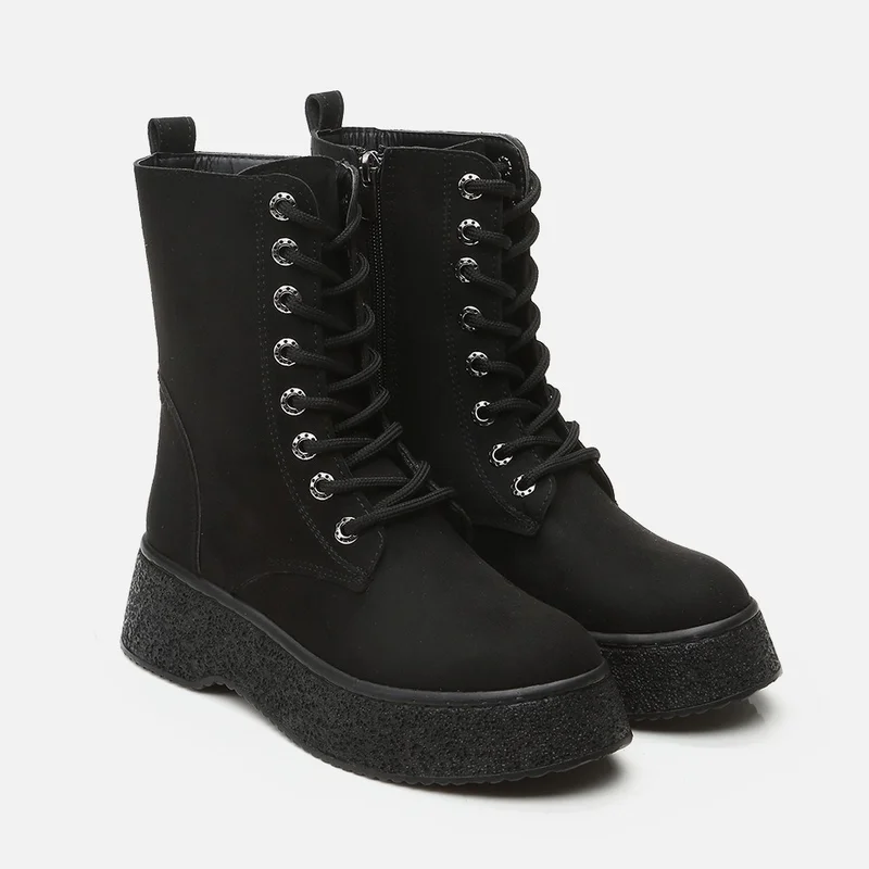 Hotiç 01BOH295310A100 BLACK Women's Flat Boots