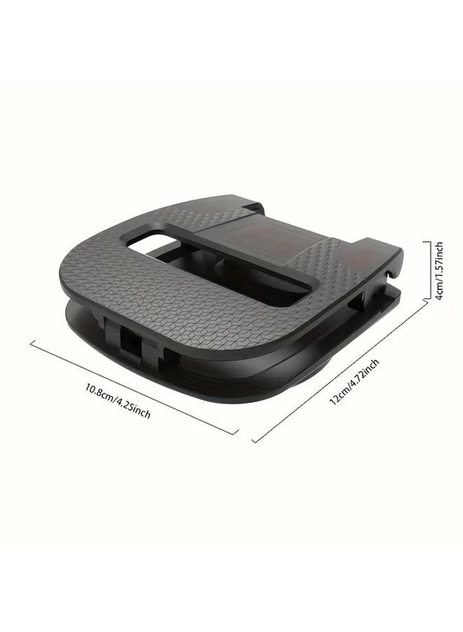 Black Car Phone Mount 360 Degree Rotation 30 Degree Tilt Adjustment Durable Suction Cup Holder - Image 3