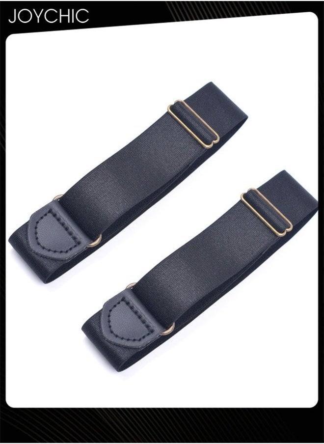 Joychic 2-piece Shirt Non-slip Adjustable Straps with High Elastic for Men  - Image 2