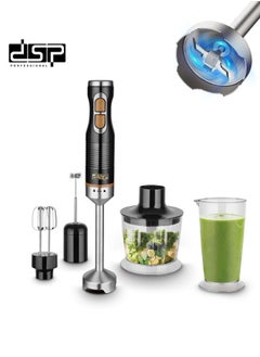 DSP Hand Blender,5 IN 1 Immersion Blender,1000W Hand Mixer Stick Blender with 304 Stainless Steel Blade,Food Processor,Beaker,Egg Whisk&Milk Frother,Non-BPA,ideal for Baby Food,Soups,Smoothies,Puree,KM1173  - Image 1