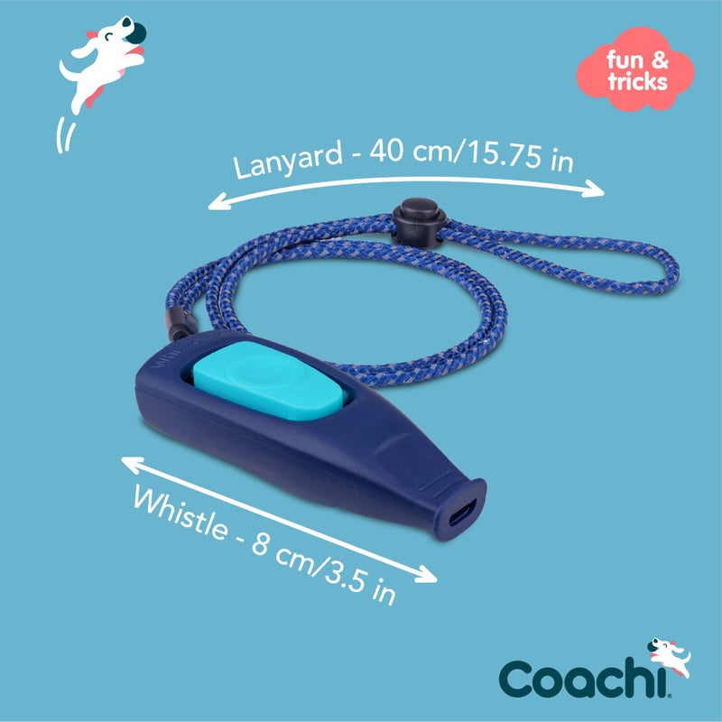 Company of Animals Coachi Whizzclick, 2-in-1 Combined Clicker and Whistle, Dog Training Whistle for Recall and Clicker Training for Rewarding, Adjustable and Reflective Lanyard, Suitable for Dogs and Puppies - Image 4