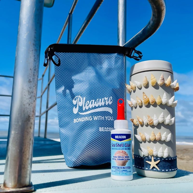 Beacon غراء بيكون للأصداف البحرية لإنشاء وتزيين بالأصداف، الخشب، المعدن، السيراميك، والمزيد، 2 أونصة، عبوة واحدة - Image 4