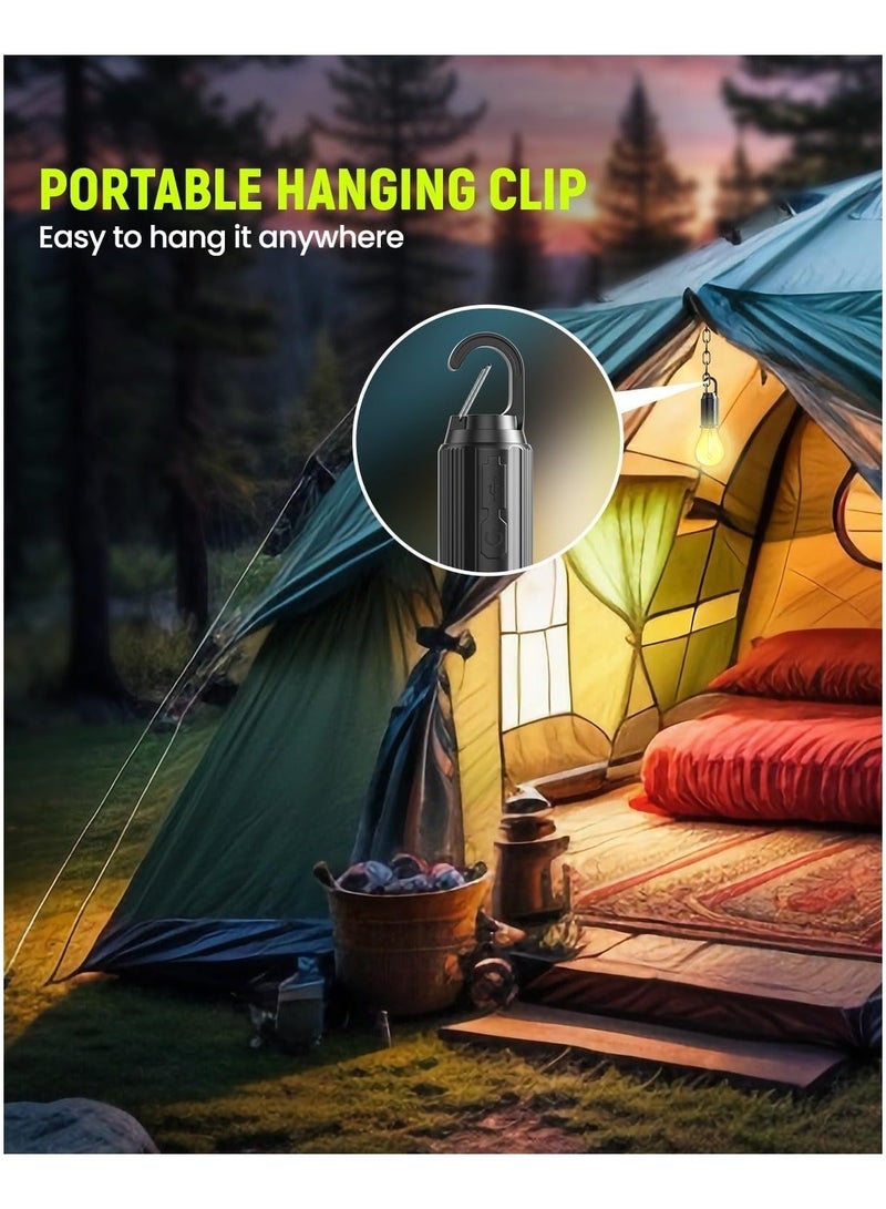 ARNOTEC مصباح كهربائي محمول يعمل بالطاقة الشمسية قابل لإعادة الشحن USB، مصباح خيمة أجواء المخيم، إضاءة منزلية مقاومة للماء - Image 5