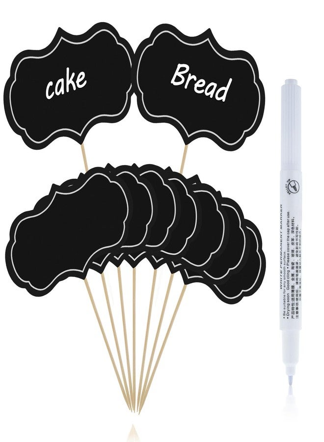Yolev 50 Black Food Signs for Buffet Party - Food Tags, Labels & Markers for Charcuterie, Wedding & Birthday Decorations - Image 1