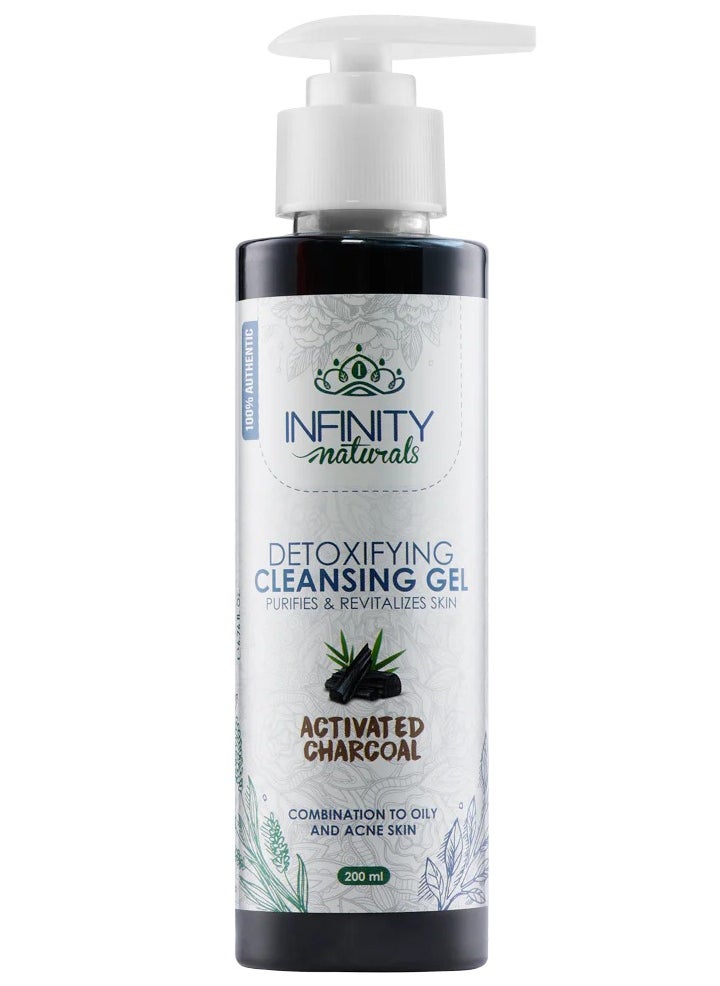 Infinty Infinity Naturals Body Detoxifying Cleansing Gel Activated Charcoal 200Ml 