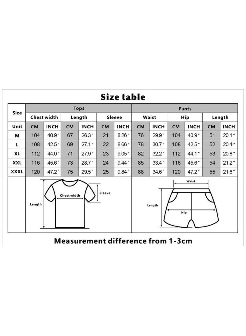 KUYING New Dragon Ball Short Sleeve Shorts Loose Two Piece Set  - Image 2