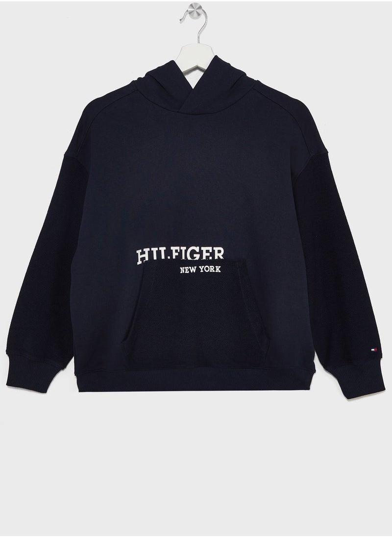 TOMMY HILFIGER - Kids Logo Hoodie - Image 1