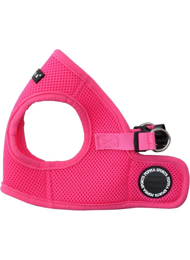 Puppia Neon Soft Vest Harness Step-in No Choke No Pull Walking Training for Small and Medium Dog, Pink, Large - Image 2