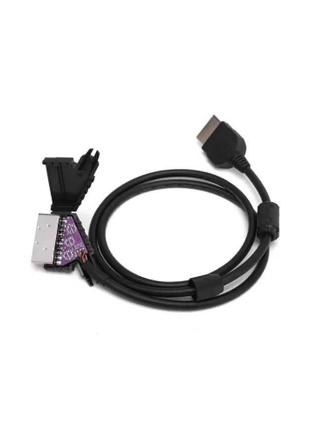 General Xbox to RGBS converter, shielded cable, retro game console, video conversion, printed circuit board addition, Ccart reinforcement  - Image 1