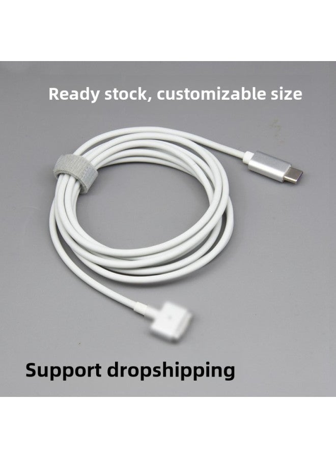 Applicable To Apple Notebook L Head T Head Charging Line Typec To Macbook Fast Charging Type-C To Magsafe3-Color:2nd Generation T Head 87W-100W- 2m  - Image 1