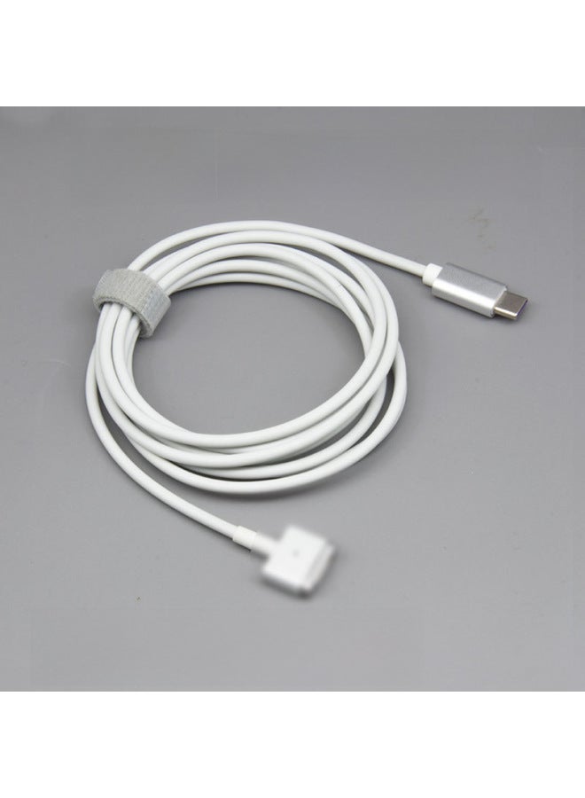 Applicable To Apple Notebook L Head T Head Charging Line Typec To Macbook Fast Charging Type-C To Magsafe3-Color:2nd Generation T Head 87W-100W- 2m  - Image 2
