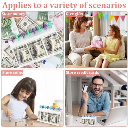 ROPCIA Savings Binder l 52 Week Savings Challenge Book, Reusable Budget Book with Cash Envelopes, Frosted Cover Money Organizer for Cash, Money Saving Binder, Money Binder for Saving (Marble) - Image 5
