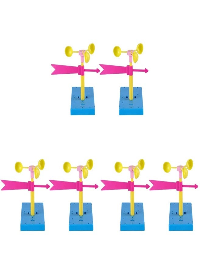 TOYANDONA 6 Sets Wind Vane Educational Toys for Kids Brain Toy Powder Anemometer Classroom Tools Weather Vane Developmental Toys Instruments Squiz Toys Manual Material Package Plastic Child - Image 1