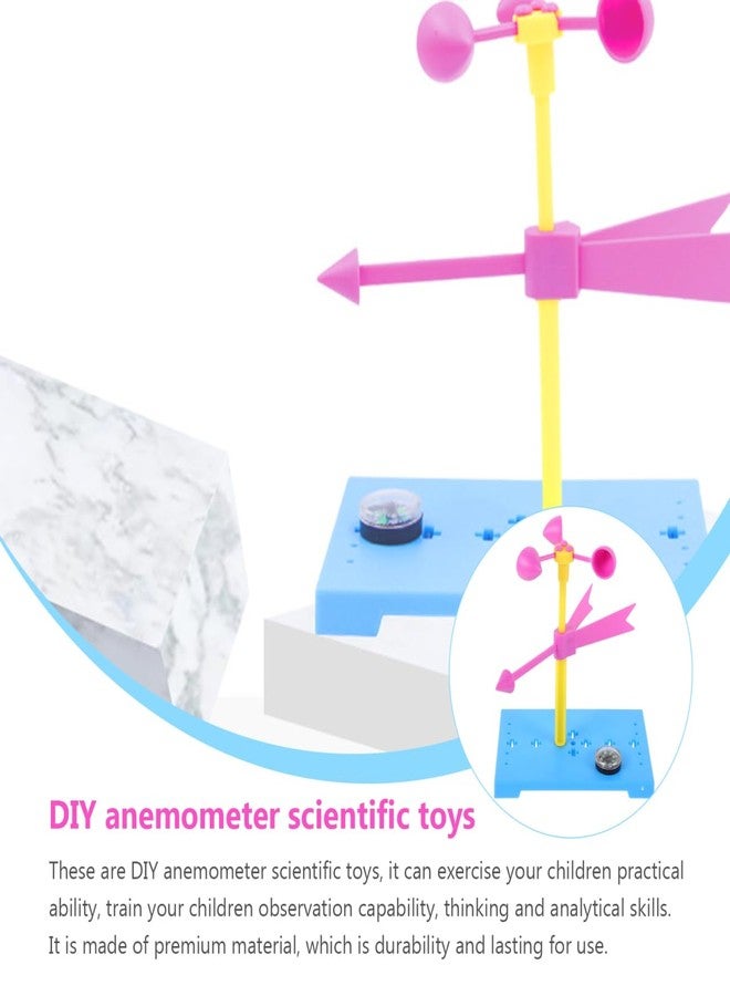 TOYANDONA 6 Sets Wind Vane Educational Toys for Kids Brain Toy Powder Anemometer Classroom Tools Weather Vane Developmental Toys Instruments Squiz Toys Manual Material Package Plastic Child - Image 4