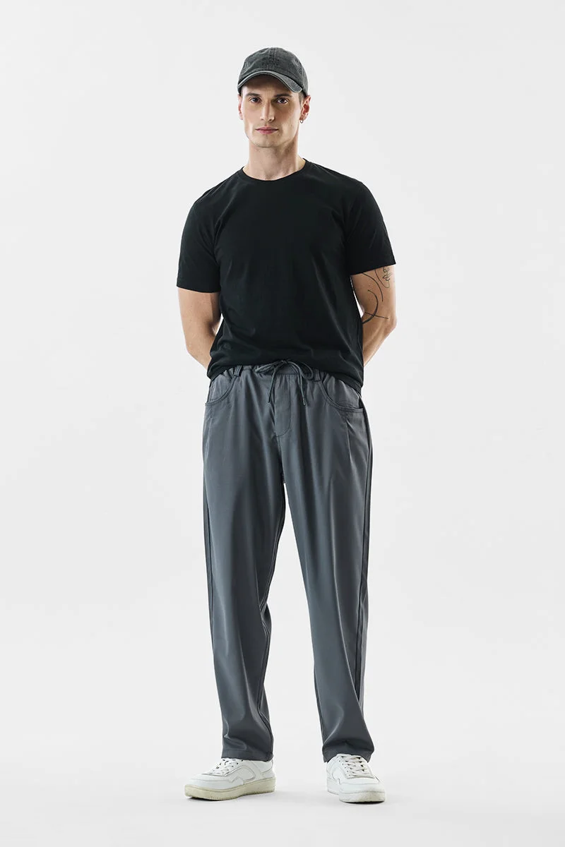 SNITCH Straight Fit Stretch Trousers