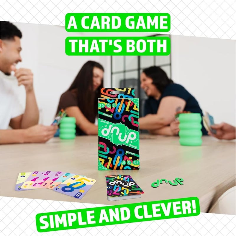 Asmodee dnup Card Game - Fast-Paced Hand Management & Combo Strategy Game, Quick to Learn, Easy to Play, and Full of Twists, Family Fun for Kids & Adults, Ages 8+, 2-5 Players, 15 Minute Playtime - Image 1