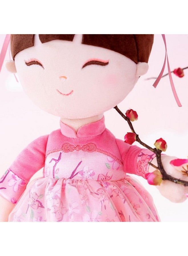 Gloveleya Baby Doll Kids Soft Doll for Kids Plush Toys Chinese Fairy Tale Dolls Toys for Ages 2-4 Peach Fairy 16" with Gift Box - Image 4