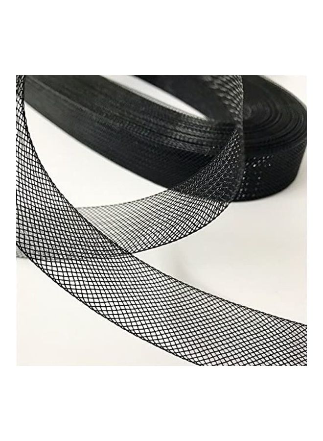 NIBEMINENT Stiff Polyester Horsehair Braid Black 