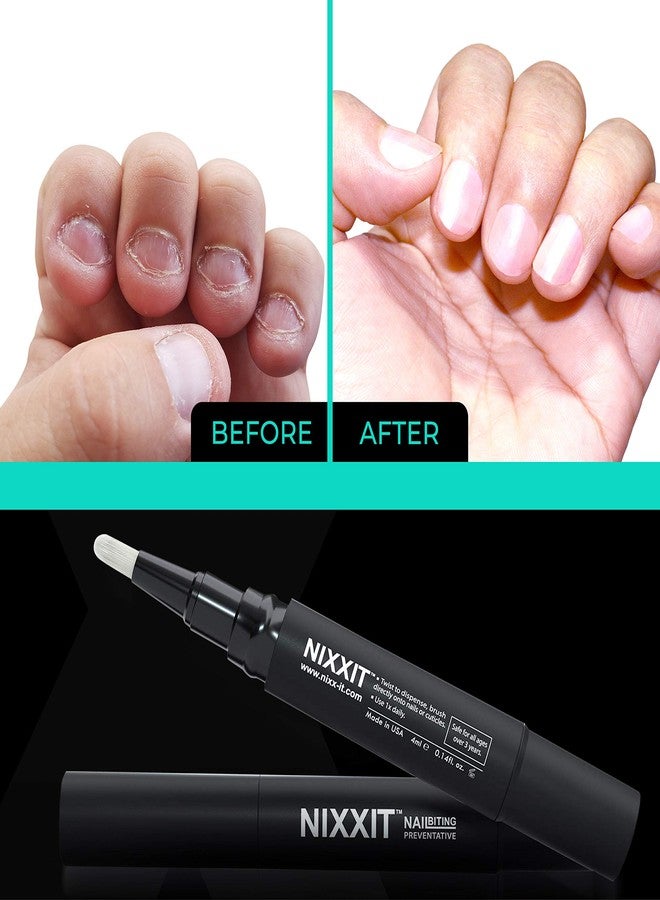 NIXXIT Nail Biting Treatment for Adults - Stop Nailing Biting Pen and Thumb Sucking for Adults & Children - Non Glossy Bitter Taste - Safe & Effective Solution - USA Made (2 - Pack) - Image 3