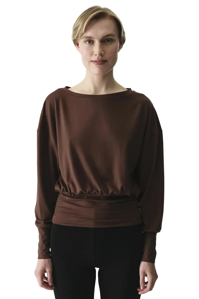Penti PENTI Boat Neck Waist Detail Modal Top
