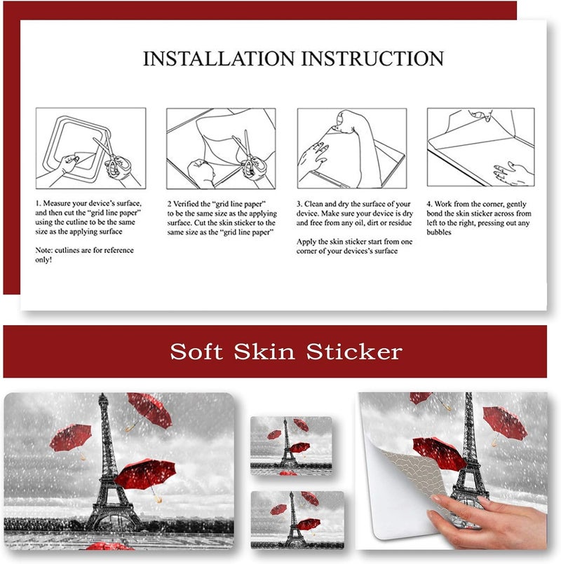 ARS Laptop Skin Sticker Decal for 12"–15.6" Laptops | Universal Vinyl Cover for 12, 13, 13.3, 14, 15, 15.4, 15.6 Inch Notebook PC | Waterproof, Removable Protective Skin + 2 Free Wrist Pads - Image 5