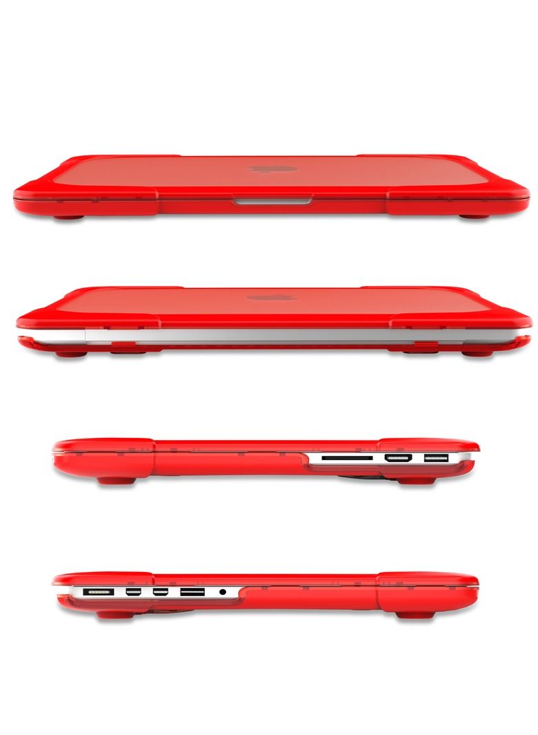 GULFLINK Hard Shell Case Cover with Kickstand Shockproof Function for MacBook Pro Retina (A1502/A1425) 13 inch - Image 3