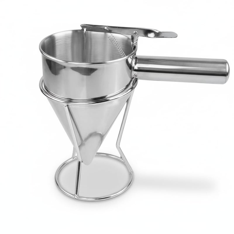 Stainless Steel Precision Funnel for Candle Making, Wax Pouring, Oils, Liquids & Craft Accessories, Durable, Reusable & Easy to Clean. 500ML. - Image 1