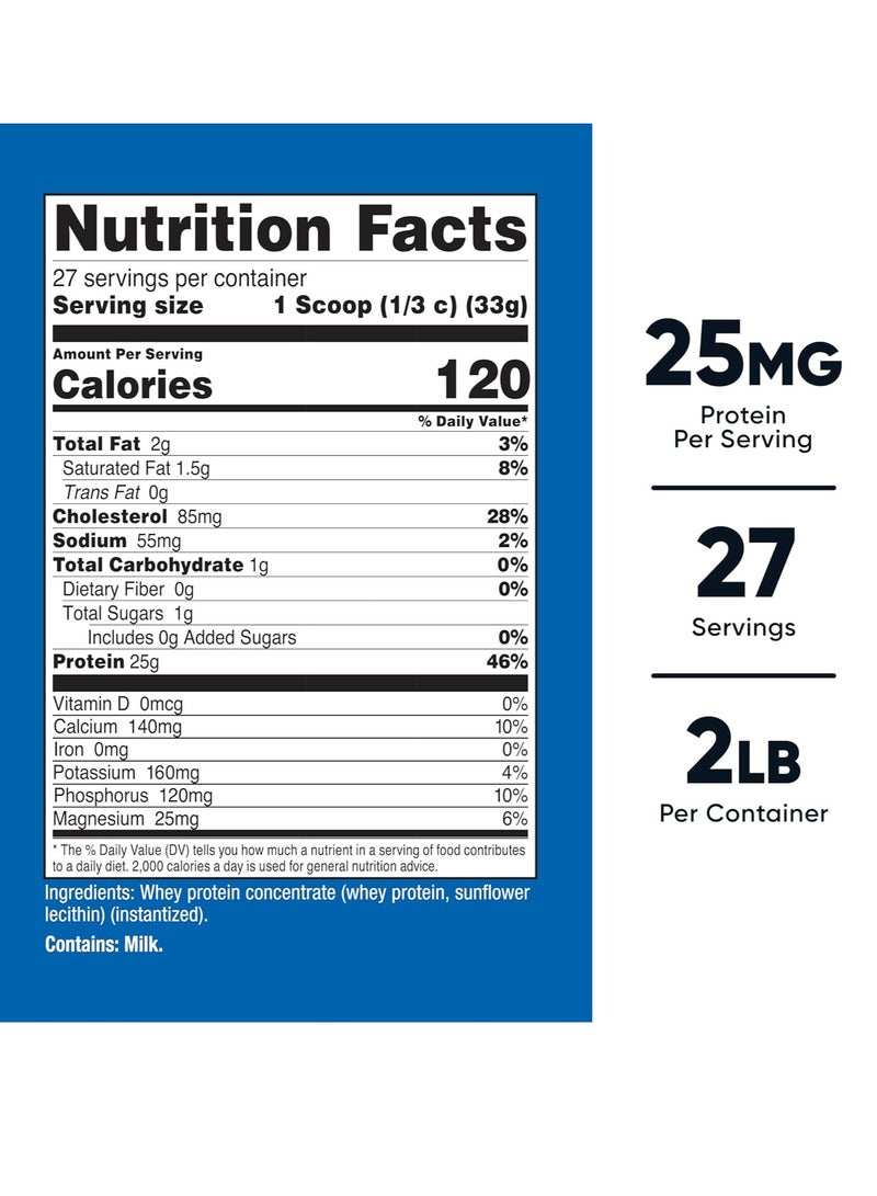 مسحوق بروتين مصل اللبن المركز من نيوتريكوست، 2 رطل - Image 2