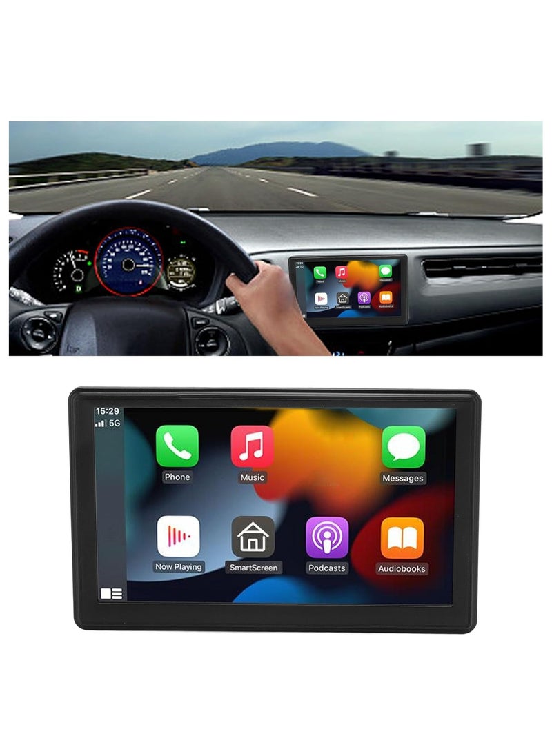 Generic - 7-Inch IPS Portable Car Stereo for Android Auto – Dash-Mounted Touchscreen Multimedia Player, Voice Control, Bluetooth, and GPS Navigation - Image 1