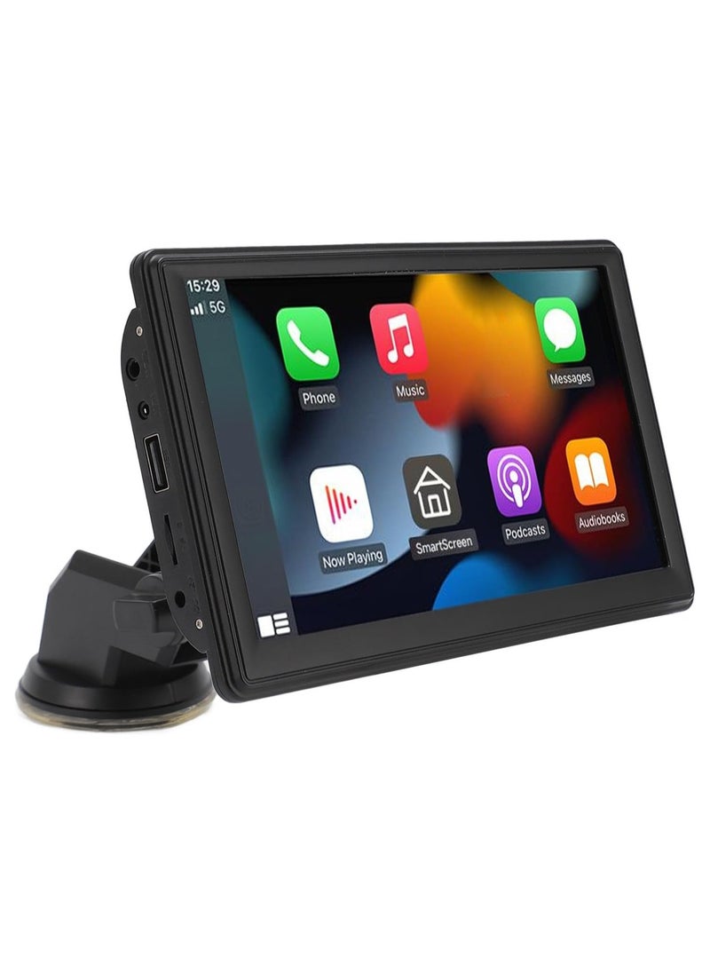 Generic - 7-Inch IPS Portable Car Stereo for Android Auto – Dash-Mounted Touchscreen Multimedia Player, Voice Control, Bluetooth, and GPS Navigation - Image 1